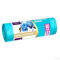 LUXIA Pungi p/u gunoi cu urechi 60 L 14 buc. cu aroma tropic (blue) LUX-4101  /30
